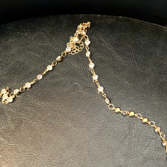 Rhinestone Gold Triangle Body Jewelry - Picture 5 of 5